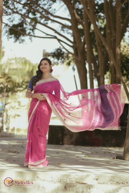 COTTON JAMDANI - PINK COTTON JAMDANI