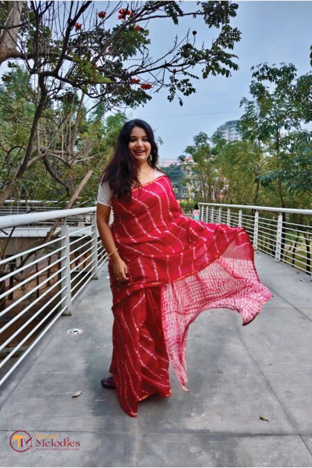 HAND BLOCK PRINTED - RED SANGANERI