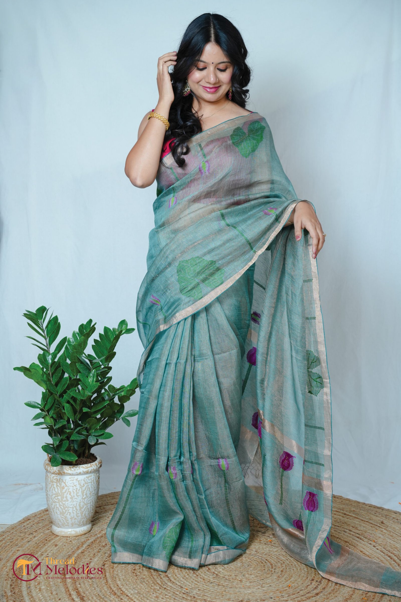 Silk Linen - Turquoise3